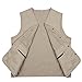 APTRO Men's 100% Cotton Outdoor Multi Pocket Vest Khaki US L (ASIN TAG 3XL)