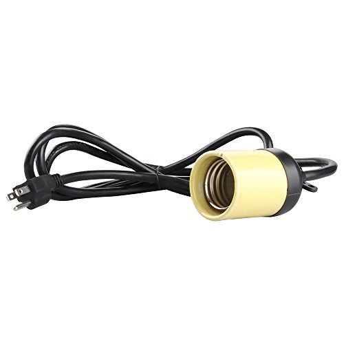VIVOSUN Power Cord with Socket for Compact Fluorescent Lamps 8 Feet E39