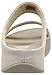 FitFlop Women's Lulu Shimmersuede Slide Sandal, Nude, 8 M US