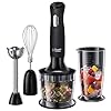 Russell-Hobbs-24702-Desire-3-in-1-Hand-Blender-with-Electric-Whisk-and-Vegetable-Chopper-Attachments-Matte-Black Russell Hobbs 24702 Desire 3 in 1 Hand Blender with Electric Whisk and Vegetable Chopper Attachments, Matte Black