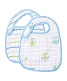 Angel Dear Muslin Bibs, Blue Owl