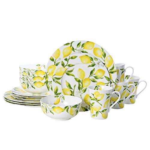 Mikasa-Lemons-16-Piece-Dinnerware-Set-Floral
