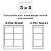 Mifflin-USA Card Protector (Clear, 4x3 Inches, 25 Pack), Waterproof and Resealable Horizontal Plastic ID Name Badge Holders