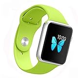 Apple Watch Band - WantsMall Soft Silicone Sport Style Replacement iWatch Strap for 38mm Apple Watch Models (Green)