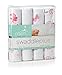aden by aden + anais Swaddleplus, Girls-n-Swirls, 4-Pack