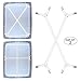 Premium Bed Sheet Fasteners, 2 Pcs Adjustable Crisscross Fitted Sheet Band Straps Grippers Suspenders Corner Holder Elastic Heavy Duty for All Bedsheets Flat Sheets Mattress Cover (Set of 2) (white)