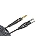 D'Addario Microphone Cable - XLR Microphone Cable - XLR Female to 1/4 Inch Male Plugs - Gold Plated - Shielded for Noise Reduction - Custom Series/3.05 Meters - 1 Pack