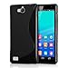 kwmobile TPU Silicone Case for Huawei Honor 3C - Soft Flexible Shock Absorbent Protective Phone Cover - S-Line Black