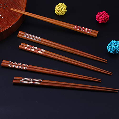 Antner Handmade Japanese Chopsticks Reusable Natural Wooden Chopstick