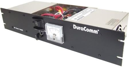 DuraComm - RM-1248M - AC/DC Rack Mount Power Supply with Meter, Input 110/220VAC, Output 48VDC, 12A