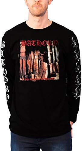 T Shirt Under The Sign Band Logo Official Mens Black Long Sleeve