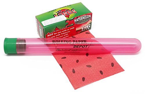 Juicy Jay's Big Roll Rolling Papers - Watermelon Flavor - Over 15 Feet per Roll - 1 Roll with RPD XL Doobtube