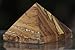 uGems Tiger Eye Pyramid Carved Stone Rock 1/4 Inch