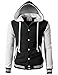H2H Mens Fashion Slim Fit Varsity Baseball Bomber Jacket Hoodie Cotton