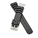 ESSENTIAL Extra Long Diver Sport Watch Band + Spring Bars for Seiko, Citizen, Casio + others, 22mm, Black