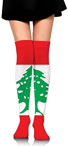 Flag Of Lebanon Compression Socks For Men &amp; Women - BEST For Running, Nurses, Shin Splints, Flight Travel, Skiing &amp; Maternity Pregnancy - Boost Athletic Stamina &amp; Recovery