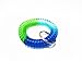 yueton Colorful Rainbow Gradual Change Colors Flexible Spiral Coil Wristband (Rainbow)