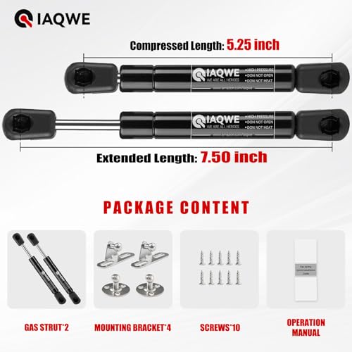 7.5Inch 30Lb/115N Gas Struts Spring Shocks Lift Support For Lightweight