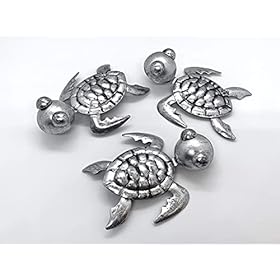 Metal Sea Turtle Wall Decor, Indoor & Outdoor Turtle Decor, Turtle Garden Decor and Turtle Decorations for Home. Turtle… 41PCoiuzQtS
