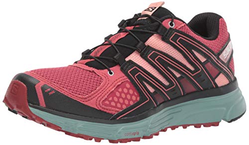 Salomon Women's X-Mission 3 Trail Running Shoes, Garnet Rose/Trellis/Coral Almond, 9