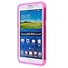 Style4U Studded Rhinestone Hybrid Armor Case Cover For Samsung Galaxy Mega 2 G750F With 1 Screen Protector And 1 Stylus [Hot Pink / Hot Pink]