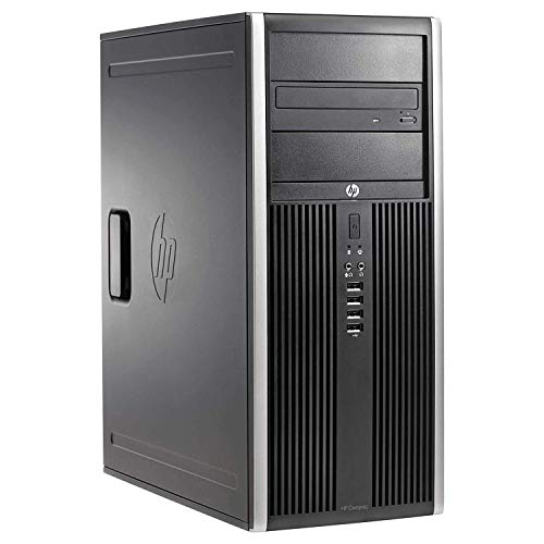 Tower Computer Gaming Desktop PC Compatible with HP Elite 8200 – Core i7 Upto 3.8GHZ 128GB SSD + 2TB HDD – 16GB RAM DVD-RW WiFi BT 4K Nvidia Geforce GT 730 4GB Graphics Windows 10 (Renewed)