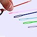 40 Pack Plastic Large-Eye Sewing Needles Safety Learning Needles for DIY Sewing Handmade Crafts, Mix Color 2.25