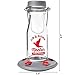 More Birds Jersey Hummingbird Feeder, Glass Milk Bottle Hummingbird Feeder for Outdoors, 5 Feeding Stations, 18 Ounces