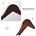 SONGMICS Wooden Hangers, 20-Pack Wood Coat Hangers with Shoulder Notches, Swivel Hook, Non-Slip for Jackets, Shirts, Suits, Brown and Silver UCRW05K-20