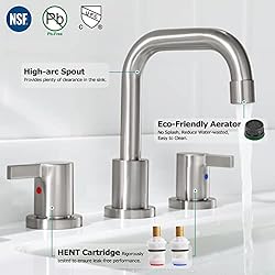 PARLOS Two-Handle Widespread Bathroom Faucet with