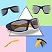 RIVBOS Rubber Kids Polarized Sunglasses With Strap Glasses Shades for Boys Girls Baby and Children Age 3-10 RBK003 （805-navy blue）