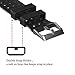 MORETEK Quick Release Watch Band Silicone Sport Wrist Bands Women Men Strap for Smartwatch 18mm 20mm 22mm (BlackGrey, 20mm)