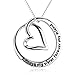 YFN Sister Gifts from Sister, Sterling Silver Always My Sister Forever My Friend Sister Pendant Necklace Jewelry, Birthday Jewelry Gift Necklaces for Sisters