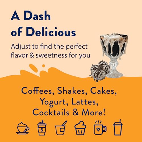 JORDAN’S SKINNY MIXES SUGAR FREE COFFEE SYRUP, HOLIDAY VOODOO COOKIES & CREAM COFFEE FLAVORING SYRUP, ZERO CALORIE DRINK MIX FOR LATTES, BAKING, PROTEIN SHAKE, DAIRY & GLUTEN FREE, KOSHER, 25.4 FL OZ