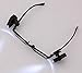 ALLOMN 2pcs Mini LED Eyeglass Reading Light Bright Night Lamp with Rotate Clip for Kids Old People Maintenance Worker