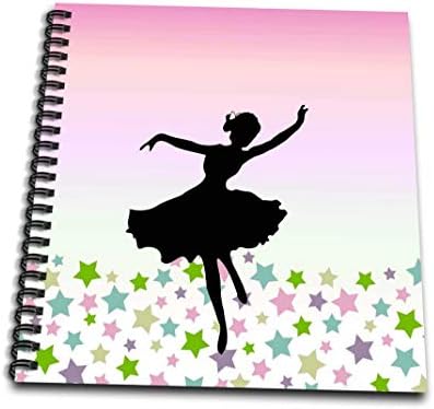 تصميمات رقص Inspirationzstore راقص باليه دوار يرقص بين النجوم صورة ظلية وردية جميلة رقص بناتي كتاب رسم 8x8 Drawing Book Amazon Ae