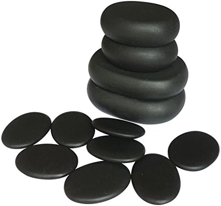 Lifetop 12pcs /lot Massage Stones Massage Lava Natural Therapy Stone Set Hot Spa Rock Basalt Stone