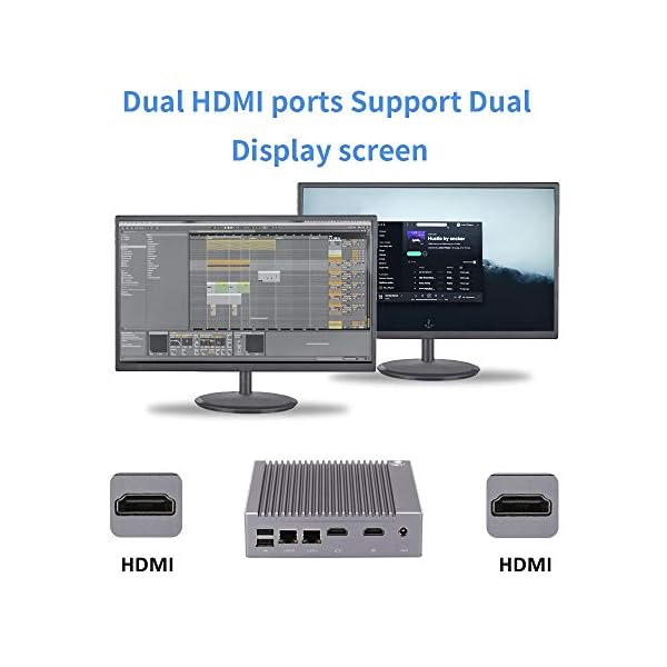 Mini PC Intel Celeron N2940 Fanless Dual-Core 2.25 GHz Windows 10 Pro Micro Desktop PC, 8GB DDR3 128GB M-SATA, 2.5 Inch…