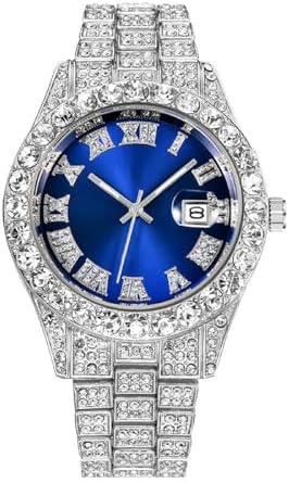 Amazon.com: CdyBox Men Hip Hop Watch with Roman Scale Calendar