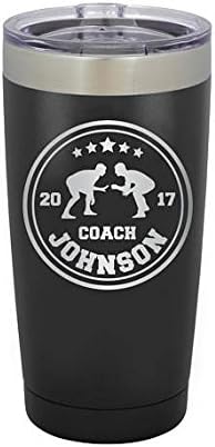 Wrestling Coach gifts, Tumbler, Coach tumbler, Wrestling gifts, Coach Beer glass, Coach gift, Wrestling Coach, Coach gifts, Wrestling Coach (12oz Wine Tumbler, Black)