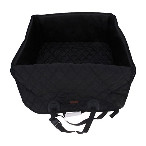 S&M TREADE-Fit for Max 35lbs 2 in 1 Waterproof Pet Seat Cover Dog Car
Front Seat Cover Bag (Black)