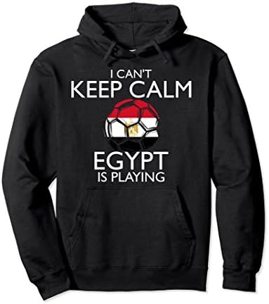 Unisex Egypt Football Jersey 2018 Egyptian Soccer Hoodie XL: Black