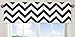 Sweet Jojo Designs 4-Piece Black and White Chevron Children's and Kids Zig Zag Girl or Boy Twin Bedding Set Collection
