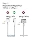 Singo Macbook Pro Charger 60w Replacement Ac Power Supply Laptop Computer Chargers & Adapters Compatible for Apple Macbook 13