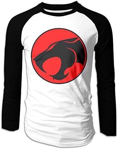 Man's Thundercat Cotton Long Sleeve Raglan T-Shirt Large Black