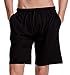 CYZ Men's Comfort Cotton Jersey Shorts with Pockets-Black-M