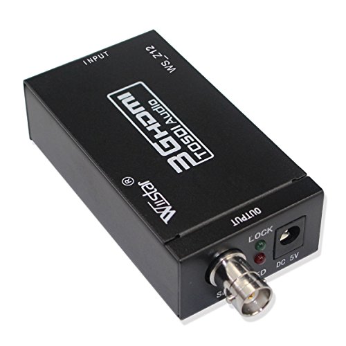 HDMI to SDI Converter HDMI to BNC Audio Video Adapter Mini 3G 1080P Support SD HD 3G-SDI with Power Supply - Thumbnail 3