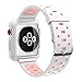 EloBeth for Apple Watch Band 42mm with Case, Soft Silicone Sport Strap iWatch Band with Shock Resistant Protective Case for Apple Watch Band Series 3/2/1 Nike+ Sport Edition(42mm White/Pink)
