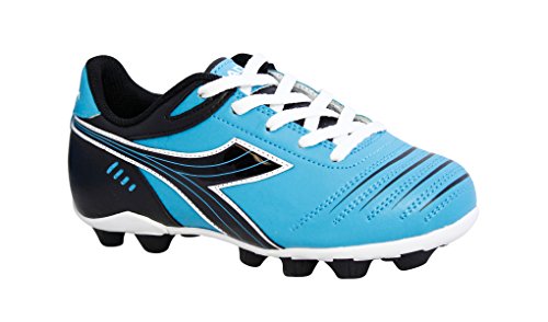 Diadora Kid's Cattura MD Jr Soccer Cleats (3 M US Big Kid, Columbia Blue/Black) Diadora Kid's Cattura MD Jr Soccer Cleats (3 M US Big Kid, Columbia Blue/Black)