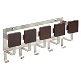 InterDesign Formbu Wall Mount Key &amp; Mail Rack, Espresso/Brushed Stainless Steel (Kitchen)